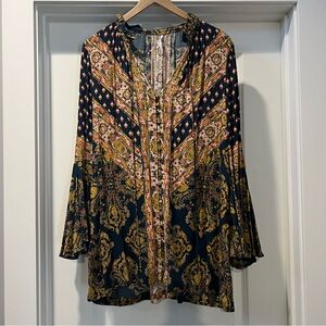 Free People Bohemian Print Women's Dress Size Small